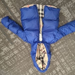 Burberry Coat boys puffer blue 2t